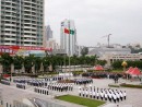 金蓮花広場で開催される昇旗セレモニー（資料）（写真：GCS）