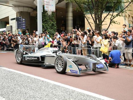 東京・六本木ヒルズで開催されたフォーミュラEのストリート・デモ（資料）＝2015年8月（写真：Formula E）