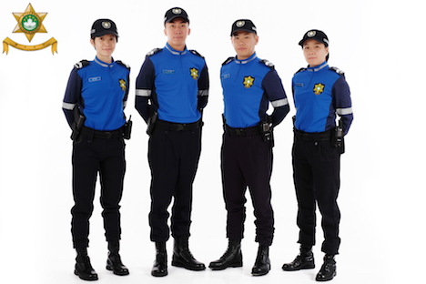 マカオ観光警察隊の制服（写真：マカオ治安警察局）