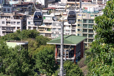 マカオ・松山ロープウェイ（写真：IACM）