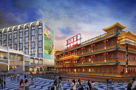 マカオ・コタイ地区に2020年オープン予定の新統合型リゾート「リスボエタ」イメージCG（写真：Macau Theme Park and Resort Limited）