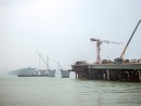 港珠澳大橋建設工事は順調に進んでいるようだ（写真：新聞局、9月24日撮影）