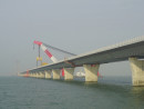 港珠澳大橋(資料)=2015年1月、香港国際空港付近の海上より本紙撮影