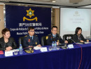 治安警察局による旧正月シーズンの通行規制に関する記者会見=2月12日、マカオ(写真:GCS)