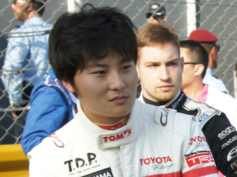 山下健太選手。昨年（2014年）マカオF3グランプリでは日本人最高の9位だった＝ギア・サーキット、2014年11月16日—本紙撮影