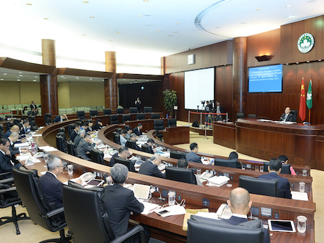 2014年度予算執行状況報告が行われた11月12日のマカオ立法会全体会議（写真：GCS）