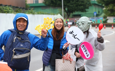 マカオマラソンは日本人参加者が多いことでも知られる＝12月6日、マカオ・タイパ島（写真：MSDB）