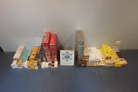 マカオ税関が押収した中国有名高級ブランドの密輸たばこ（写真：澳門海關）