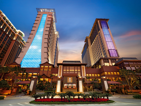 「シェラトングランド・マカオホテル、コタイセントラル」外観（写真：Sheraton Grand Macao Hotel, Cotai Central）