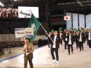 2017冬季アジア札幌大会開会式に臨むマカオ選手団=2月19日、札幌ドーム(写真:マカオ政府体育局)