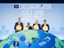 ヴェネチアンマカオで開催された「Just One」プロジェクト立ち上げ発表記者会見の様子=2017年5月4日(写真:Sands China Limited)