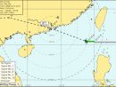 8月22日午後2時（現地時間）時点の台風13号の位置と予想進路（図版：マカオ地球物理気象局）