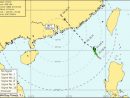 9月1日午後4時(現地時間)時点の台風16号(マーワー)の位置と予想進路(図版:SMG)