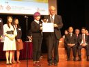 第42回香港日本語弁論大会で優勝したキティ・リョンさん(写真:マカオ大学)