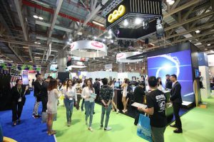 「G2Eアジア2017」エキジビション会場(写真:Reed Exhibitions)