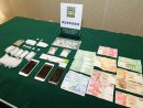 警察が公開した証拠品(写真:マカオ司法警察局)