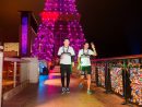 パリジャンマカオのエッフェル塔を階段で駆け上がる事前イベント「ライト・ザ・ナイト・ラン」発表会の様子=2018年3月14日(写真:The Parisian Macao)
