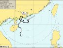 8月14日午前5時(現地時間)時点の台風16号(バビンカ)の位置と予想進路(図版:SMG)