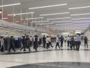 港珠澳大橋のマカオ側イミグレーション施設で実施された消防訓練の様子=2018年9月21日(写真:マカオ消防局)