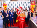 ジョリビーマカオ1号店グランドオープニングセレモニーの様子=2018年9月28日(Jollibee Foods Corporation)