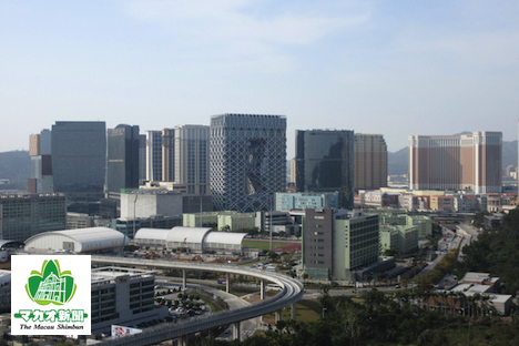 大型カジノIR（統合型リゾート）が建ち並ぶマカオ・コタイ地区の風景（資料）＝2018年2月ー本紙撮影