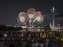 国慶節連休初日の10月1日夜に開催されたマカオ国際花火コンテスト第5夜(写真:GCS)