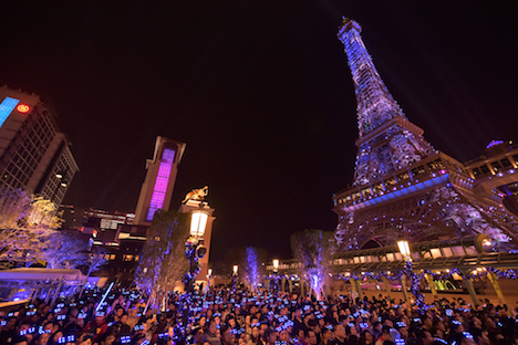 パリジャンマカオで開催されるカウントダウンイベントのイメージ（写真：Sands Resorts Macao）