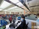 出入境者数が過去最多を記録した2018年12月20日の港珠澳大橋マカオ側イミグレーションの様子(写真:マカオ治安警察局)
