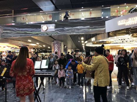 マカオ国際空港で開催された春節イベントの様子（写真：CAM）