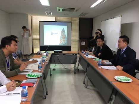 2018年の交流団が韓国を訪れた際の韓国音楽協会との交流の様子（写真：澳門基金會）