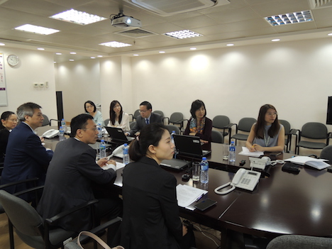 マカオと広東省珠海市の衛生当局によるはしか発生情報共有及び予防施策会議の様子＝2019年3月28日（写真：SSM）