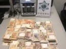 マカオ・外港フェリーターミナルから無申告の持ち込まれた2000万香港ドル超の現金=2019年4月17日(写真:澳門海關)