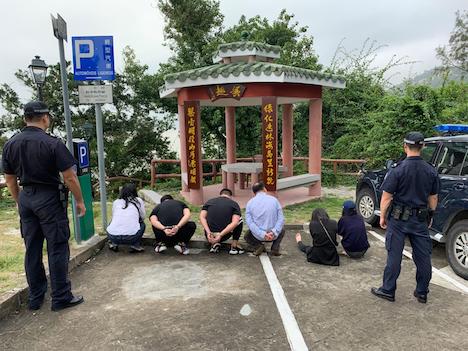 マカオ税関による密航事案摘発の様子（写真：澳門海關）