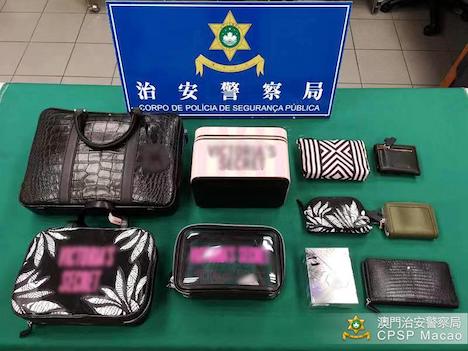 万引き被害に遭った商品（写真：マカオ治安警察局）