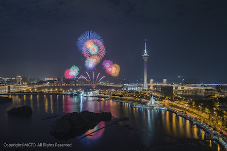 今年で30回目の開催となる「マカオ国際花火コンテスト」のイメージ（写真：MGTO）