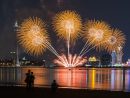 第30回マカオ国際花火コンテストの第6夜、週末のマカオの夜空を彩った日本チームの花火＝2019年10月5日（写真：GCS）