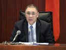 2020年度の財政予算案について演説を行うマカオ特別行政区政府の崔世安行政長官=2019年11月12日(写真:GCS)